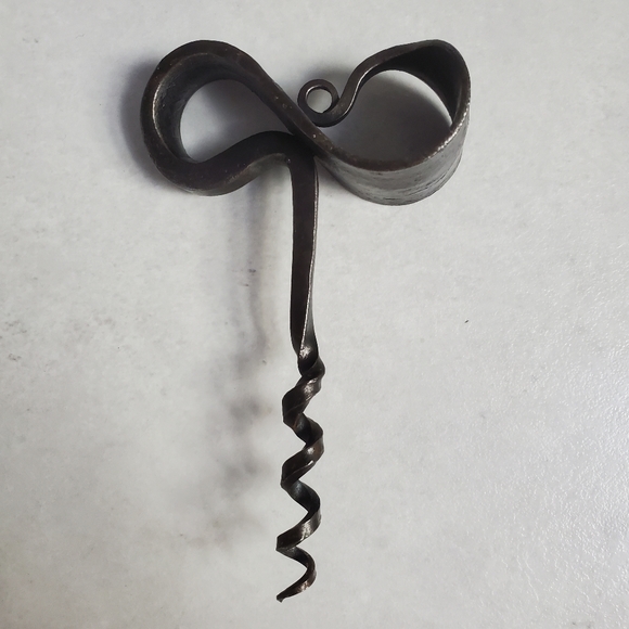 Hand Forged Iron Corkscrew - Picture 2 of 7